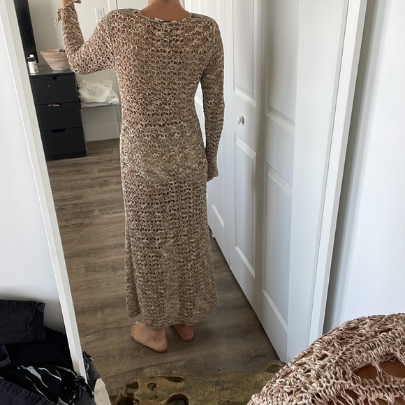 Zara Beige Maxi Dress - Picture 6 of 10